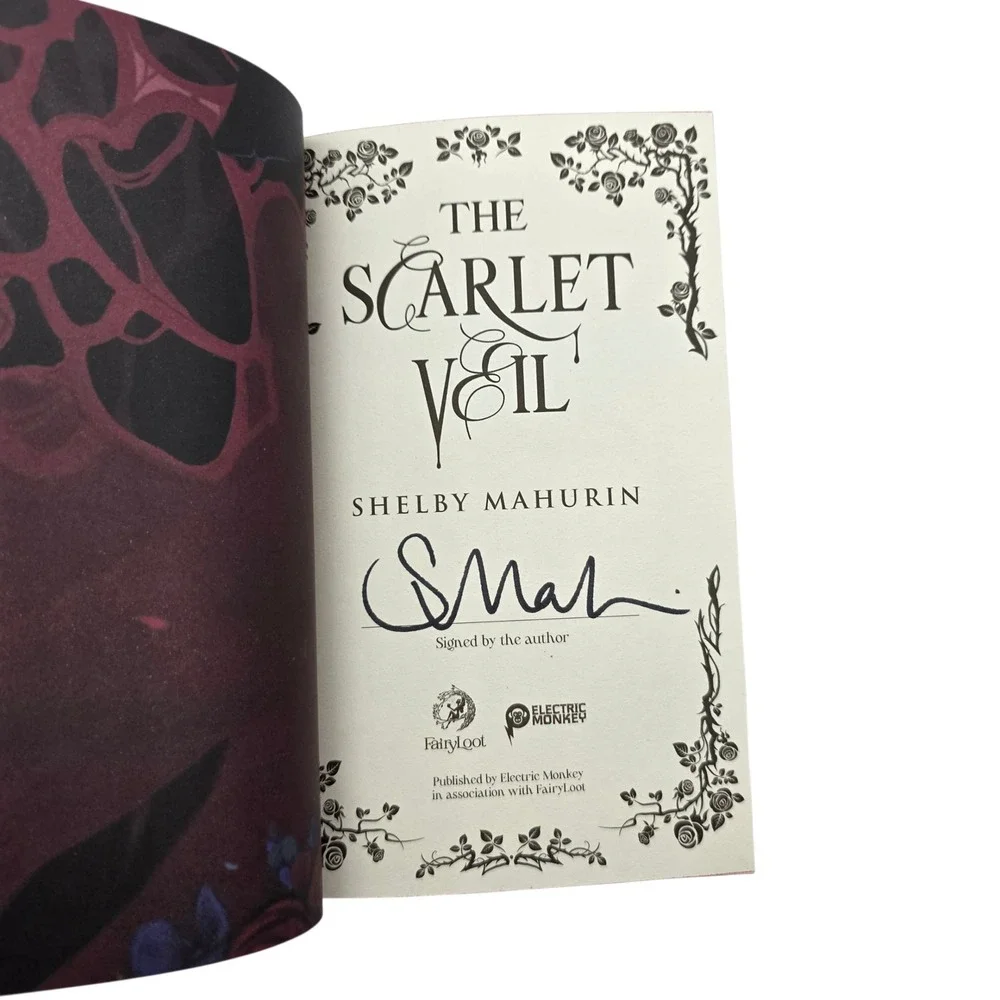 The Scarlet Veil Shelby Mahurin Fairyloot Exclusive Edition Signed NEW